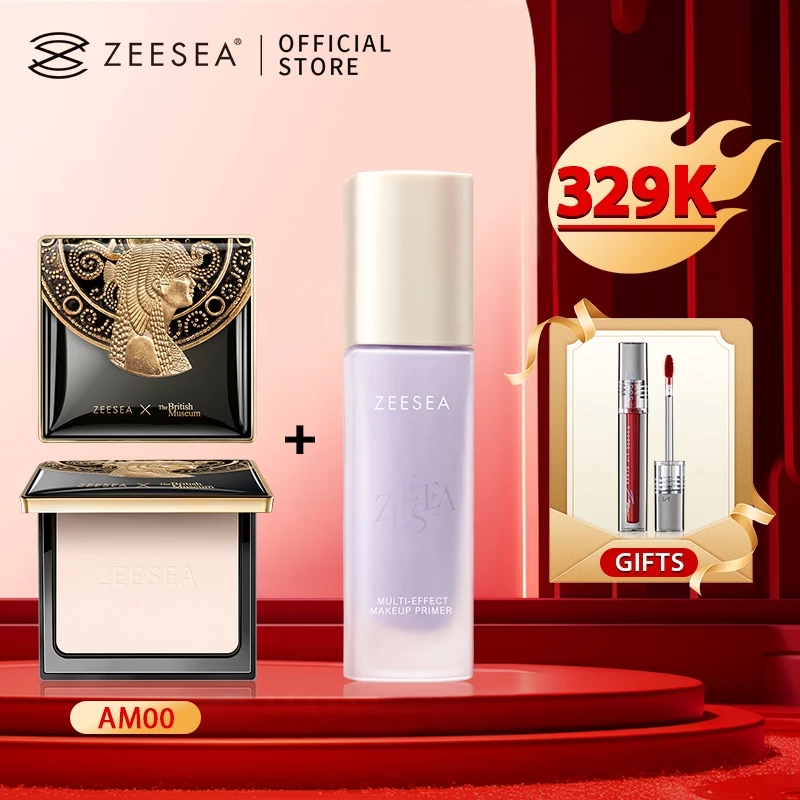 [Live Stream Link] COMBO 8g Powder + 30g Primer (1 miếng) + [Quà tặng miễn phí] 1 Son bóng