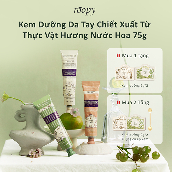 ROOPY Kem dưỡng da tay và móng 3 tầng hương thảo mộc hiệu lớn cao cấp IP dễ…