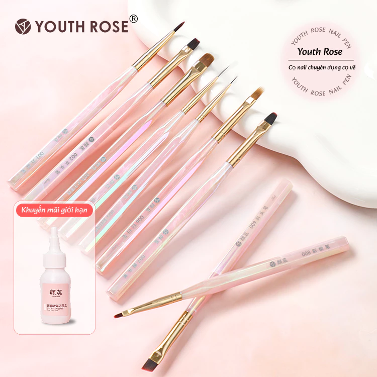 Youth Rose Cọ nail chuyên dụng cọ vẽ móng cọ nét cọ hoa cúc cọ fen cọ đắp gel
