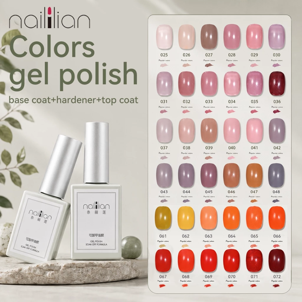 Naililian 36 Gel Màu Nude Sữa Milky White Gel Polish Màu Nude Quốc Dân Cho Mọi Tông Da Gel Salon Professional Độ Bền Cao 30 Ngày Lên Màu Tự Nhiên Cho Nail Salon
