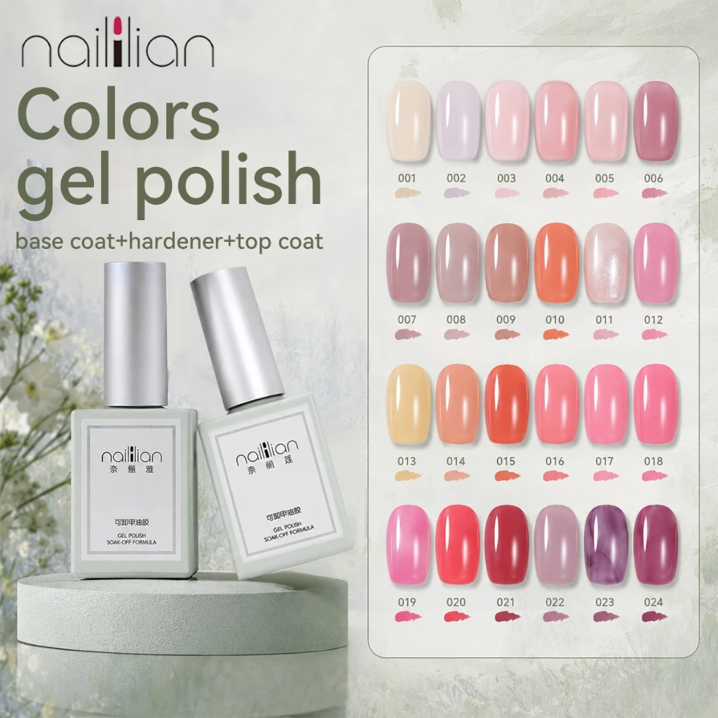 Naililian Gel Nude Sữa Milky Thạch Jelly Màu Quốc Dân Cho Mọi Tông Da Hot Trend Nail Salon 001-024