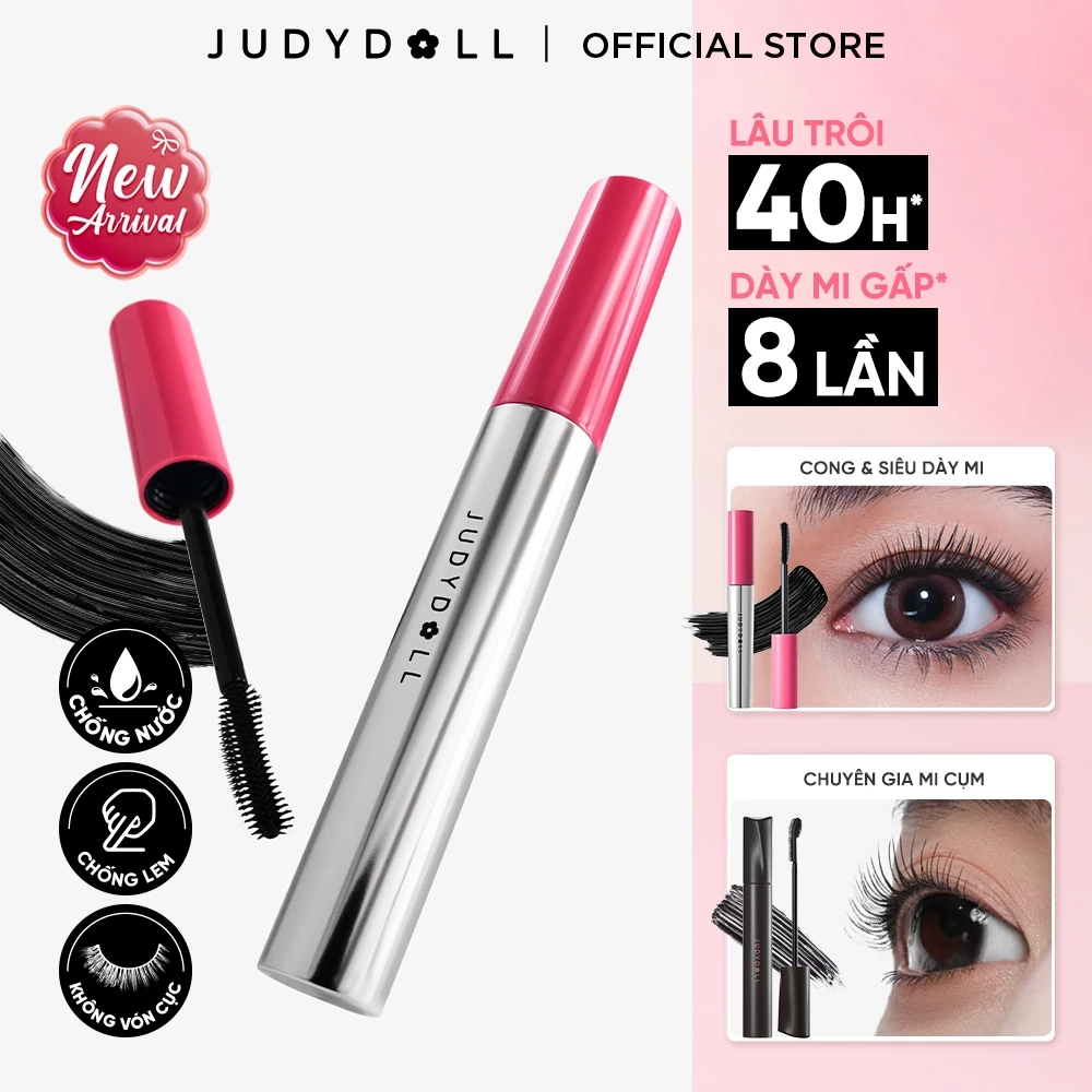 [MỚI] Mascara Dày Mi JUDYDOLL No-Drooping Volume Mascara Tơi mi Cong mi Chống Lem Lâu trôi 40h 7g
