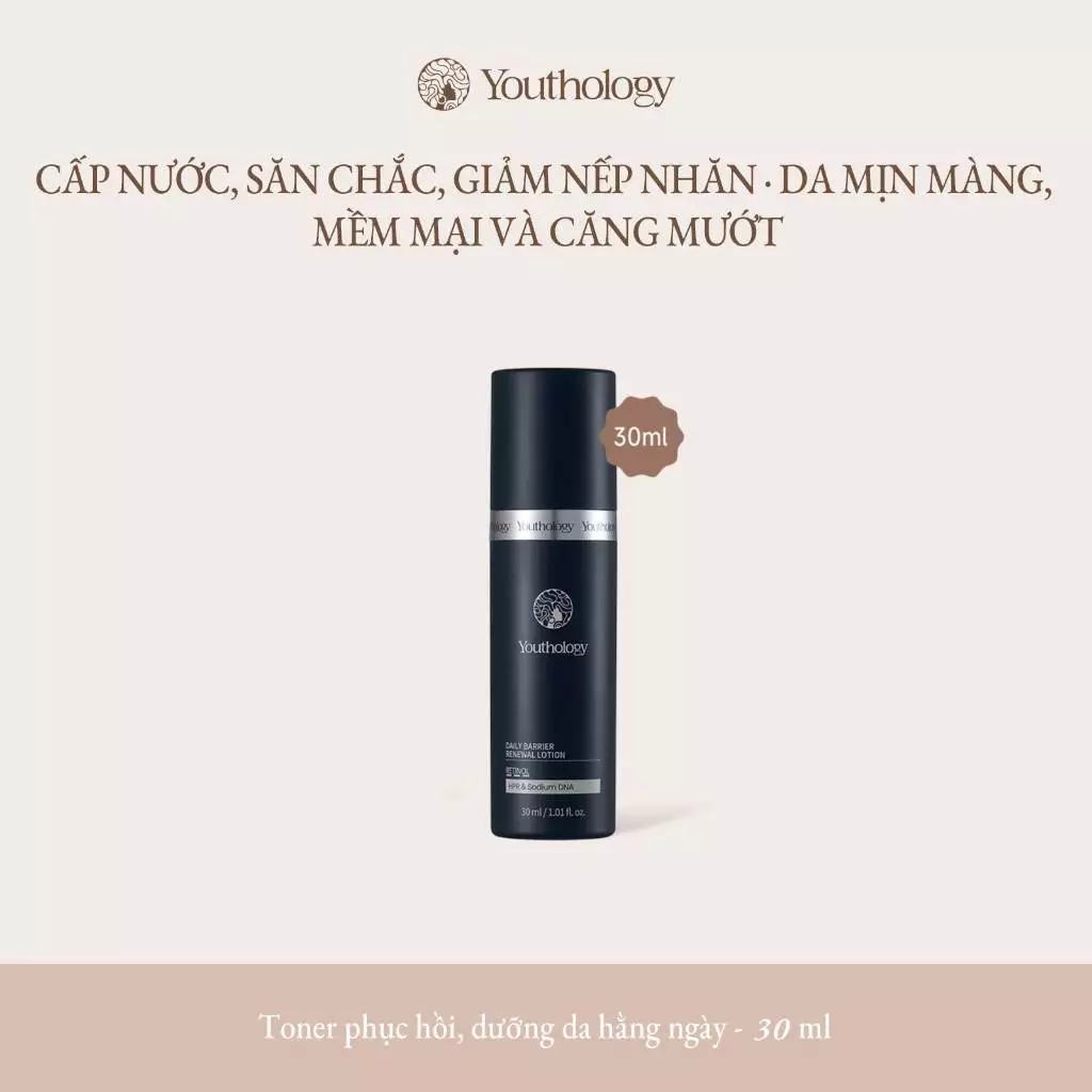 Youthology Toner Dưỡng Ẩm Collagen Retinol Toner 30ml Làm Săn Chắc Ánh Sáng Đường Làm Sáng Da PDRN Niacinamide