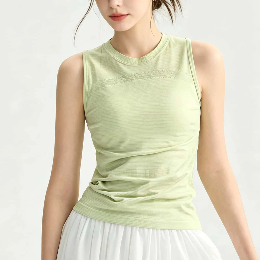 [L.CIRCLE] Đèn không tay liền mạch Yoga Sport Top