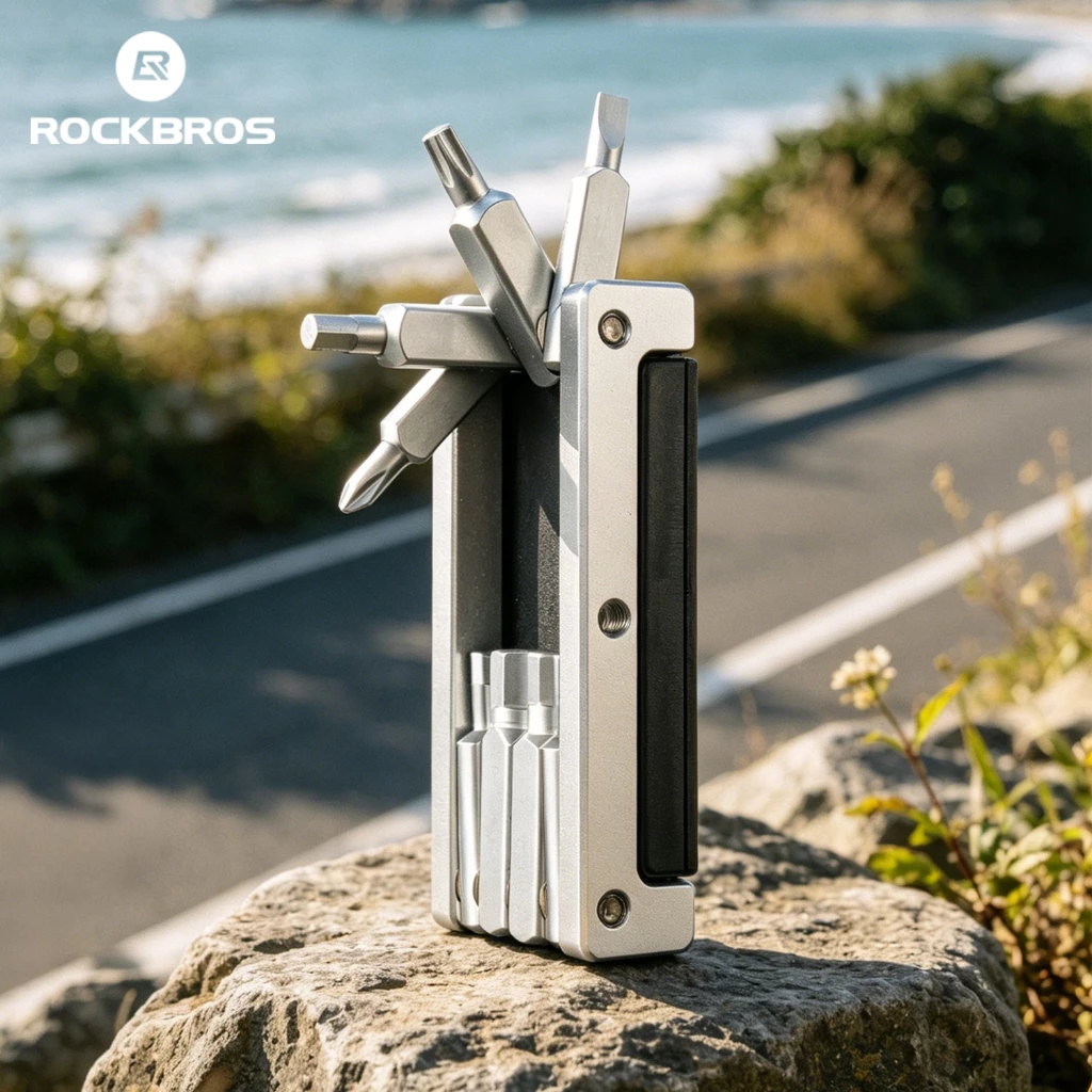Bộ Dụng Cụ Sửa Chữa Xe Đạp ROCKBROS Mini Đa Năng 8 Mũi Vặn Sửa Lốp 97G Nhỏ Gọn Cho Đường Bộ MTB
