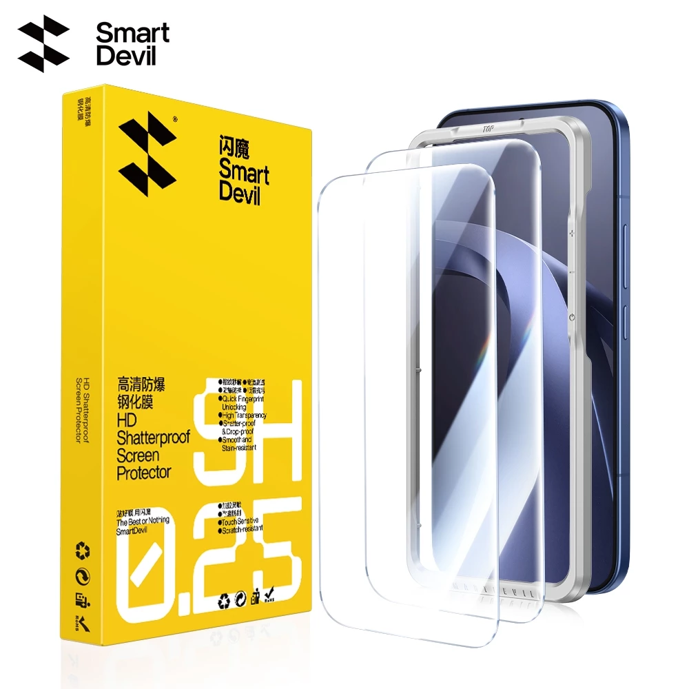 Kính cường lực chống cháy nổ SmartDevil HD cho Xiaomi 17T / 17T Pro Chống vân tay mạnh mẽ Cảm ứng mượt mà Mở khóa vân tay tức thì