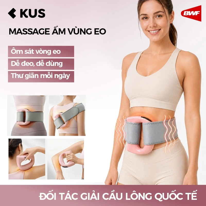 KUS Máy Massage Bụng Máy giảm mỡ lười biếng, súng fascia, vòng giảm mỡ bụng, tạo hình chân thon gọn, máy tập đa chức năng, massage đốt mỡ, đị