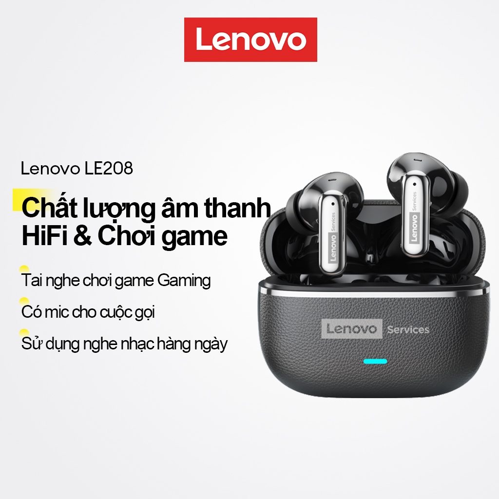 Tai nghe chơi game Lenovo LE208 Tai nghe Bluetooth Chất lượng âm thanh HIFI có…