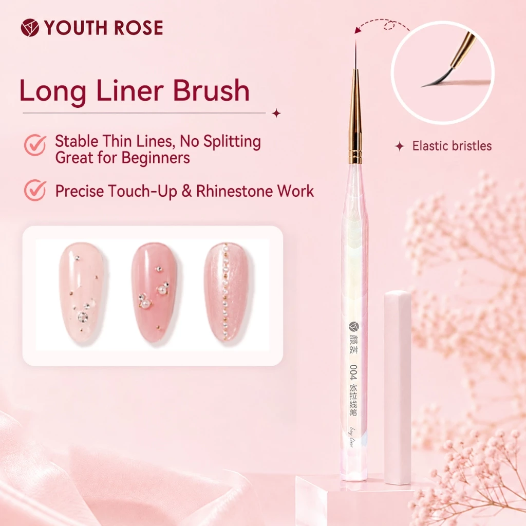 YouthRose 004 Cọ Kẻ Nét Dài Chuyên Nghiệp Long Liner Nail Brush Siêu Mản Siêu Mảnh, Siêu Chuẩn