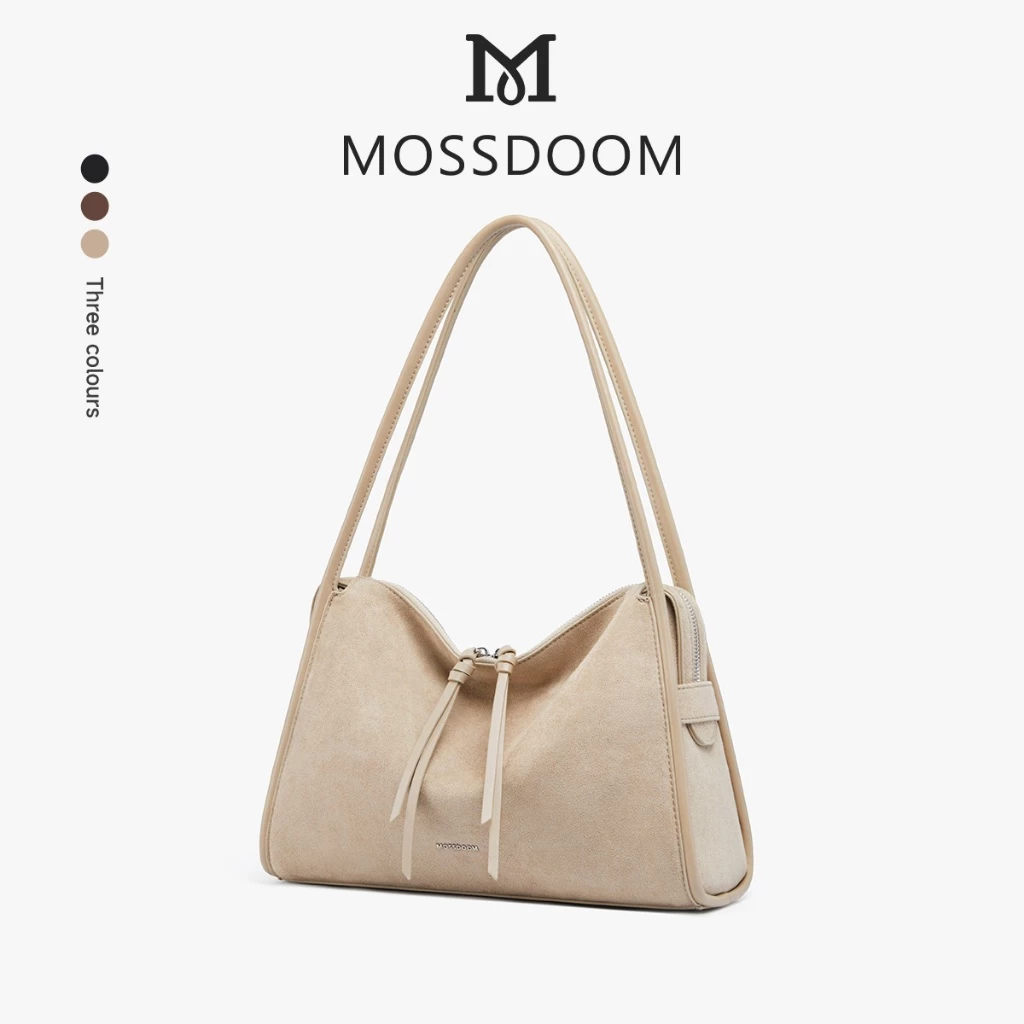 MOSSDOOM Fiora Bag Túi đeo vai bằng da lộn, thích hợp sử dụng hàng ngày và đi làm