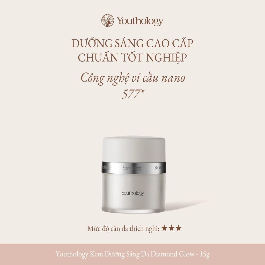 Youthology 577 Kem Dưỡng Sáng Da 15g Dưỡng Ẩm Làm Mờ Thâm Nám Phục Hồi Da Mềm Mịn