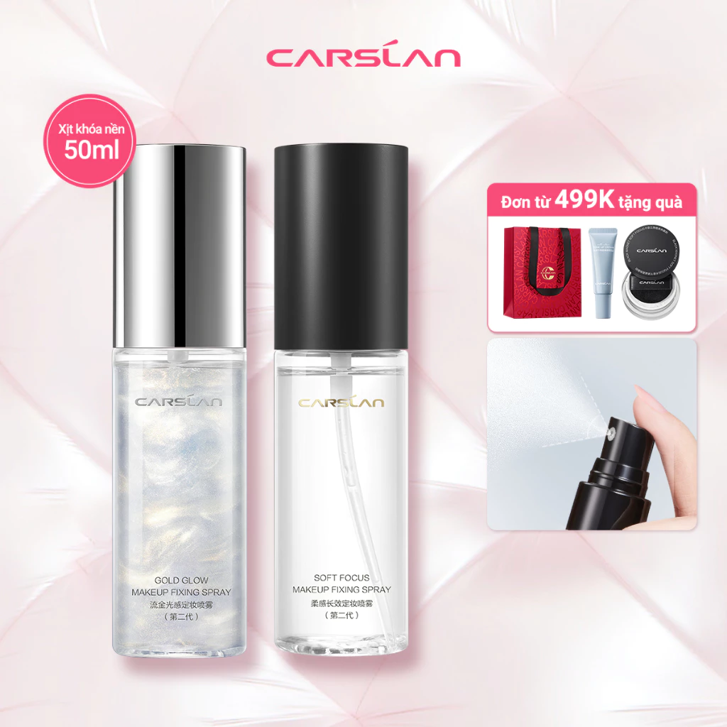 Xịt khoá nền trang điểm CARSLAN lâu trôi và kiểm soát dầu trên da 50ml