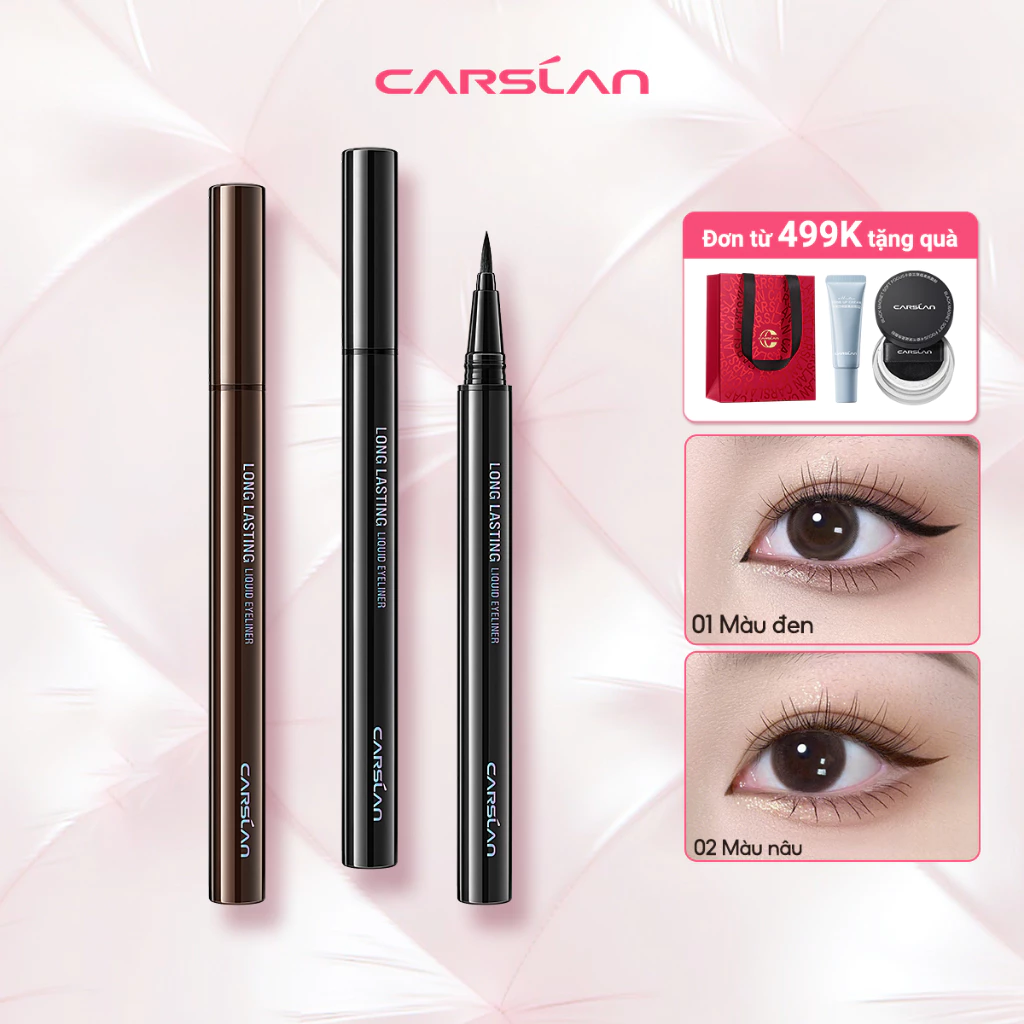 Bút Kẻ Mắt Dạng Lỏng Carslan Mềm Mượt Chống Thấm Nước Và Mồ Hôi Lâu Trôi 2ml