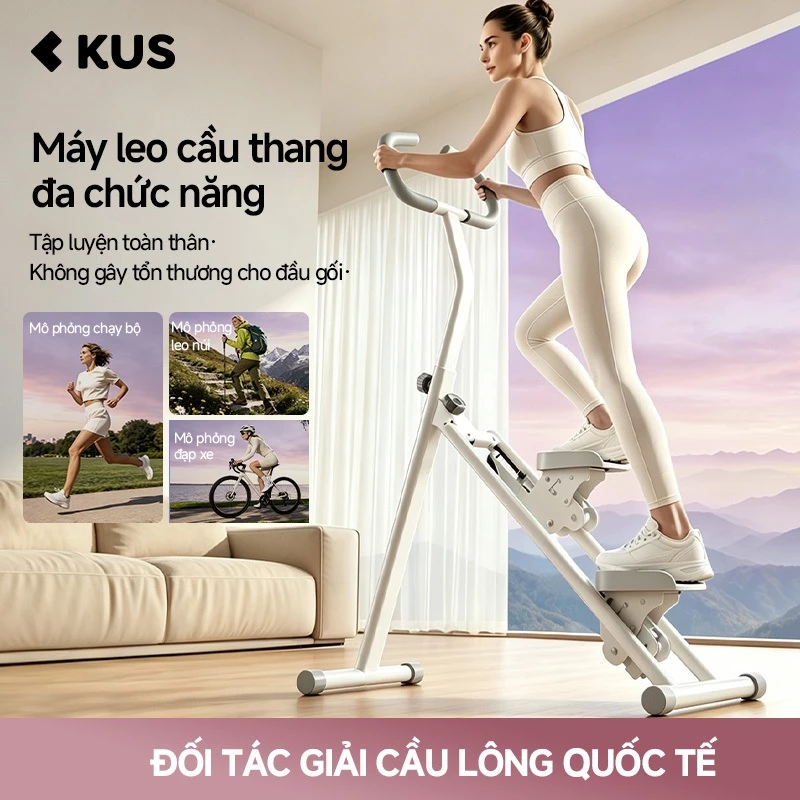 Máy Leo Bậc Thang Máy Leo Núi Tại Nhà Đa Năng, Gấp Gọn,  Tải Trọng 150Kg, Máy Tập Thể Dục Cardio fitness
