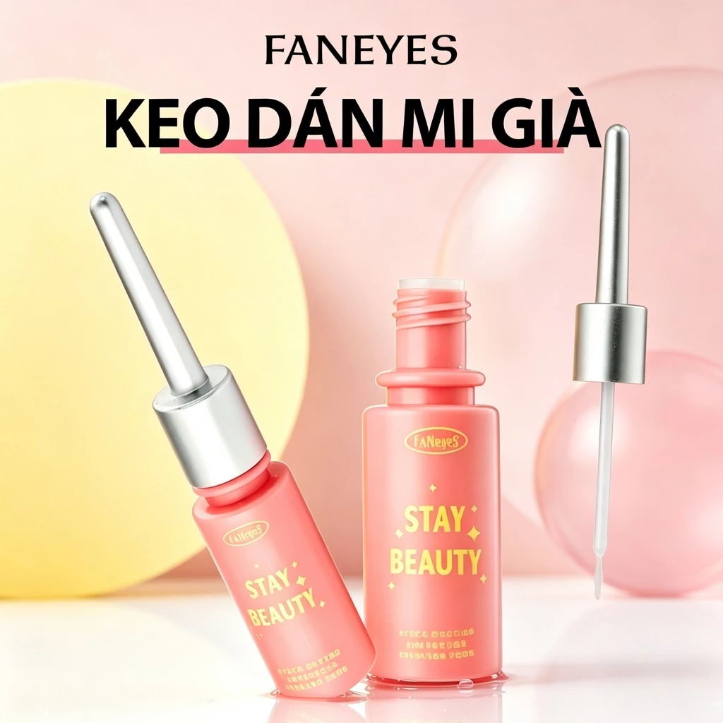 Keo dán mi giả siêu dính giữ nếp bền vững chống nước chống mồ hôi khô nhanh trong giây lát không chứa formaldehyde dịu nhẹ không kích ứng có thể tẩy bằng nhiệt độ