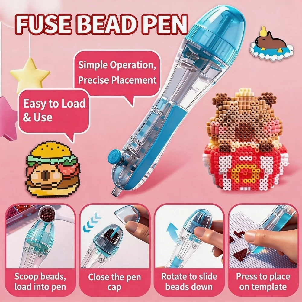 Hạt Vị Trí Bút, Đầu 2.6mm Thủ Công Máy Làm Perler Hama Hạt Bút, DIY Dự Án Thủ Công Tự Động Bấm\ Hạt Dụng Cụ Vị Trí