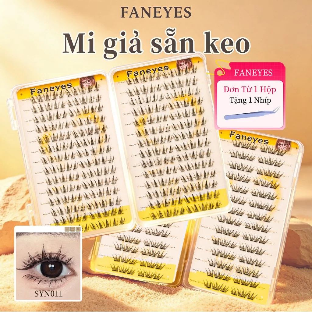 Mi giả sẵn keo Sách mi 28 hàng Dung lượng siêu lớn Không cần tẩy trang Dính siêu chắc trông tự nhiên tuyệt đốiMi dài mảnh Cong xinh Giúp mắt to tròn hơn