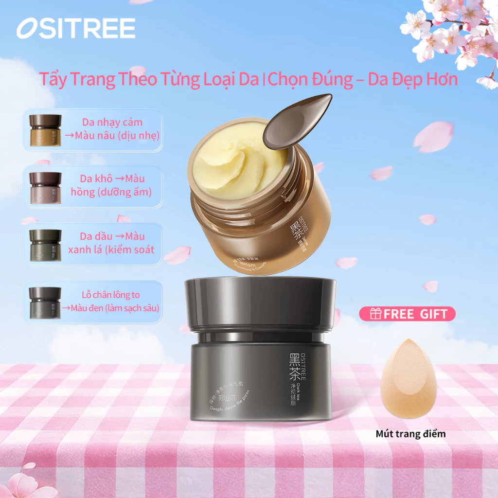 [LIVE x Ositree] Kem làm sạch nhung Ositree Nhẹ nhàng Làm dịu nhiều loại da có sẵn cho làn da nhạy cảm