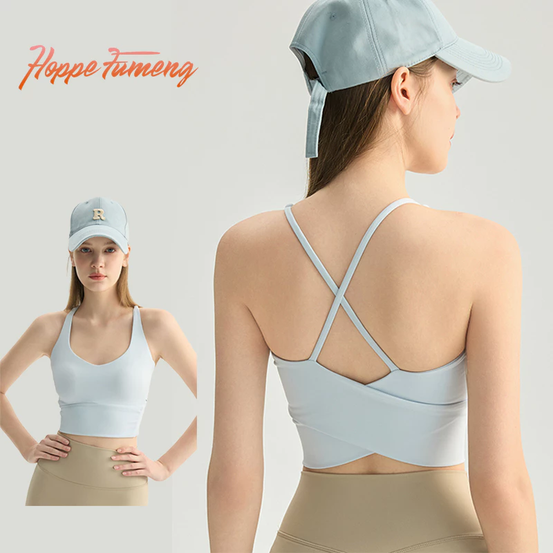 [Hoppe Fumeng] Áo ngực yoga thể thao có đệm cố định dành cho nữ
