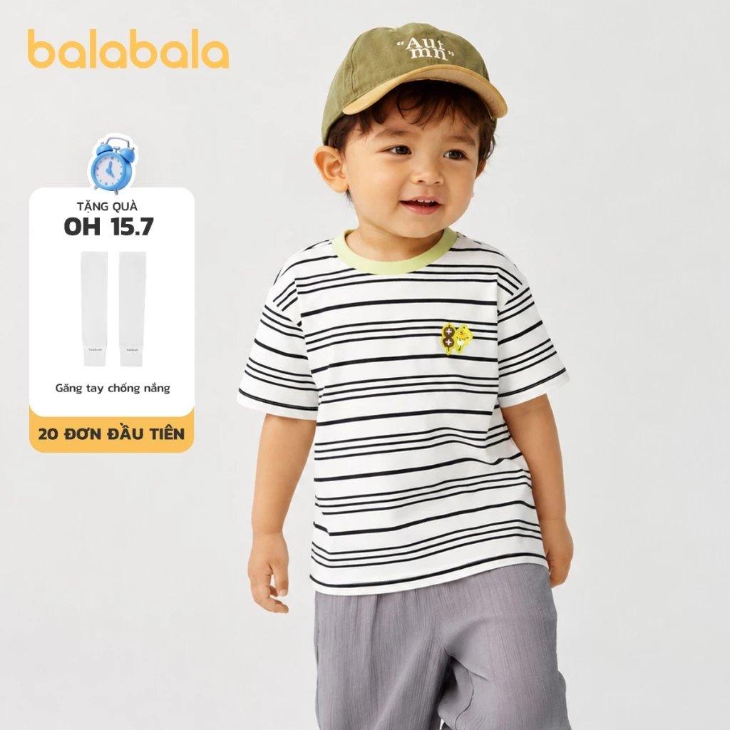 Balabala Trẻ Em Áo Bé Trai Tay Ngắn Bé Gái Bé Top 2026 Mới Mùa Hè Ẩm Xẻ Nhanh Khô