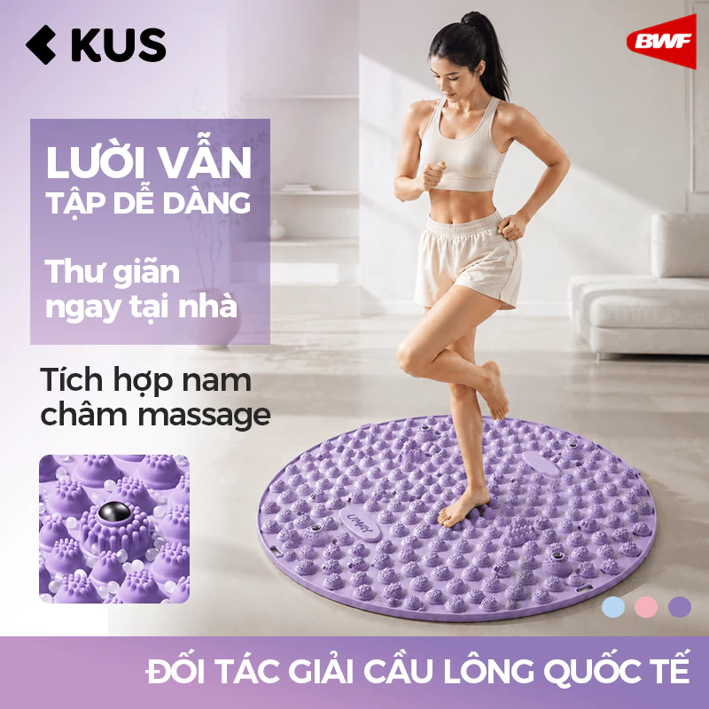 Thảm Gai Massage Chân Y Học Cổ Truyền, Nam Châm Đá & Cao Su Mềm Đàn Hồi, Điều Hòa Khí Huyết, Giảm Đau Mỏi Chân