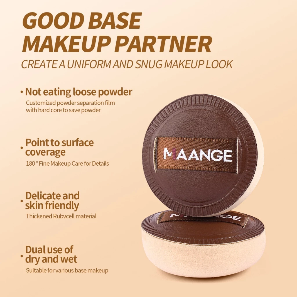 MAANGE 5 Cái Mềm Mại Thân Thiện Với Da Bột Puff, Ướt & Khô Sử Dụng Dụng Dụng Cụ Trang Điểm Mỹ & Phù Hợp 2519553