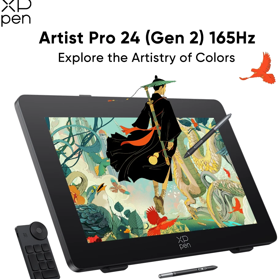 XPPen Artist Pro 24 Gen2 165HZ Màn hình vẽ Màn hình bút 2,5K với áp suất bút 16K (23,8 inch)