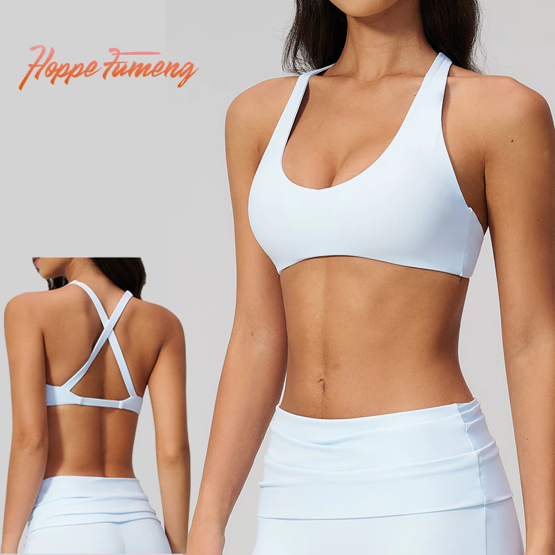 [Hoppe Fumeng] Áo ngực nâng ngực thể thao gợi cảm có đệm dành cho nữ để chạy bộ