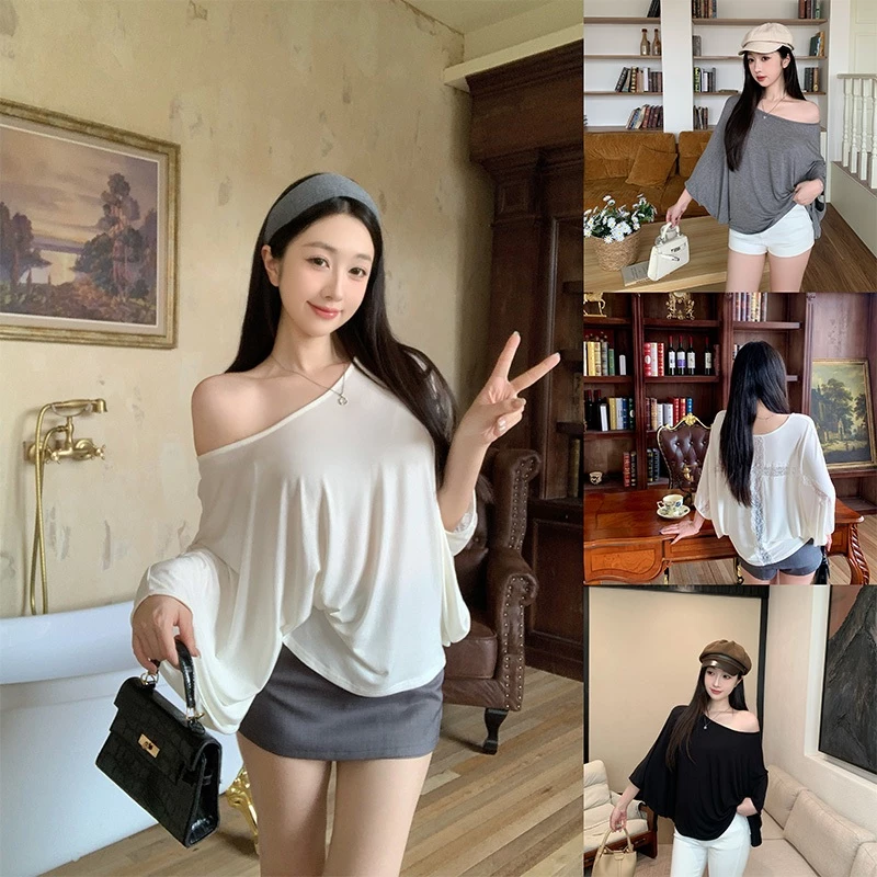 Áo chống nắng thời trang dành cho nữ Viviapparel – Thiết kế cắt ra 2026 mới – Áo thun tay dơi ren gợi cảm & thanh lịch
