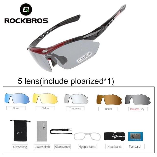 【Giao hàng 3 ngày】Kính râm đạp xe đổi màu theo ánh sáng ROCKBROS, nhẹ, dành cho xe đạp địa hình, chống tia UV400, phụ kiện xe đạp