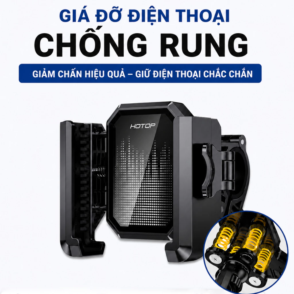 Giá đỡ điện thoại xe máy Công ty chống sốc chất lượng cao Không dễ rơi, có thể điều chỉnh 360 độ