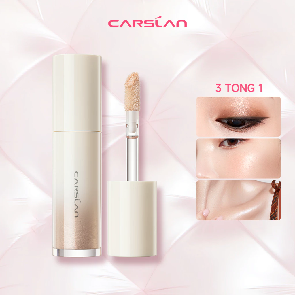 Kem highlight dạng lỏng Carslan 3D Bắt Sáng Glitter Shimmer Face 15g