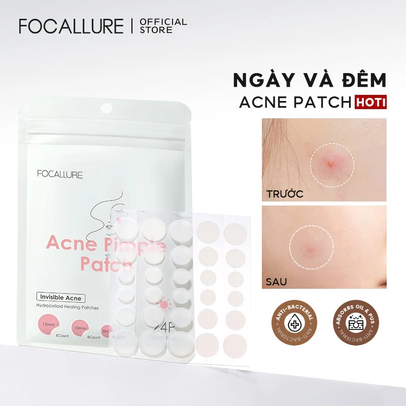 Miếng dán lấy nhân mụn FOCALLURE chống thấm nước chăm sóc da