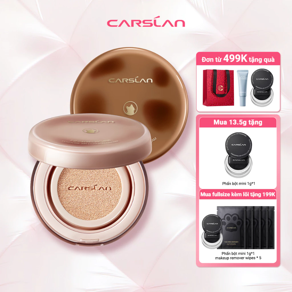 Phấn nước CARSLAN tinh tế bám chặt dưỡng ẩm lâu trôi kiềm dầu dùng trang điểm mặt 13.5g