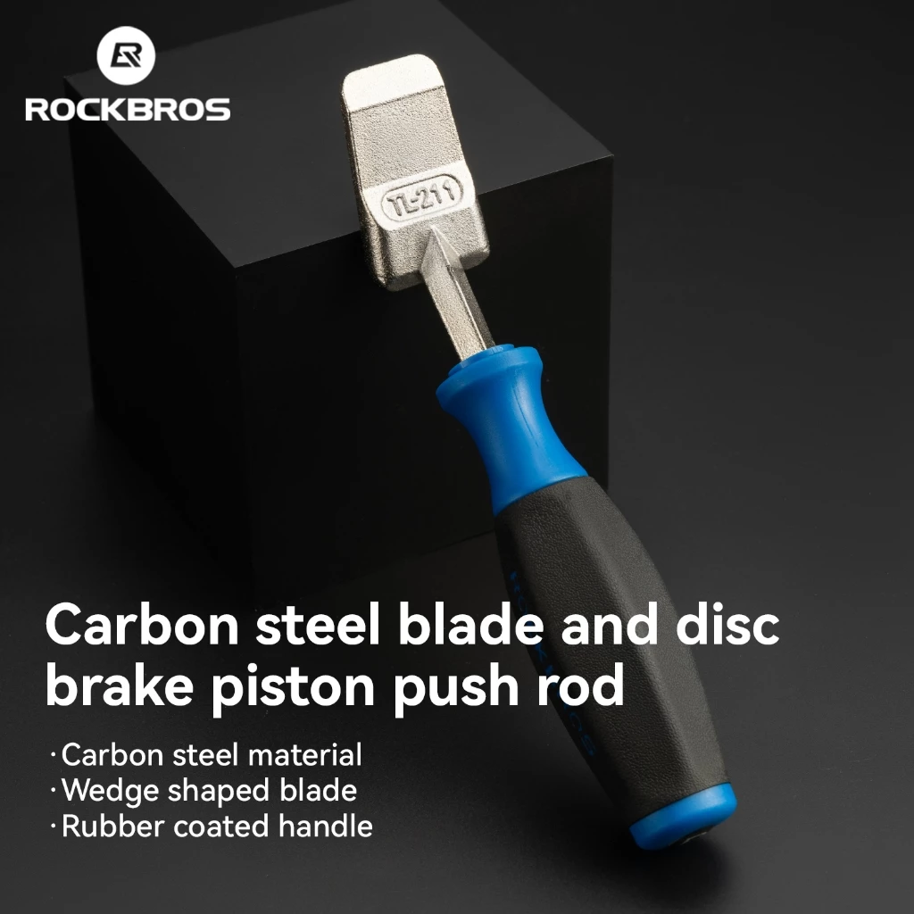 ROCKBROS Phanh đĩa Piston Dụng cụ rải lưỡi thép Carbon Tay cầm phủ cao su chống mài mòn và biến dạng cho công cụ sửa chữa xe đạp cầm thoải mái