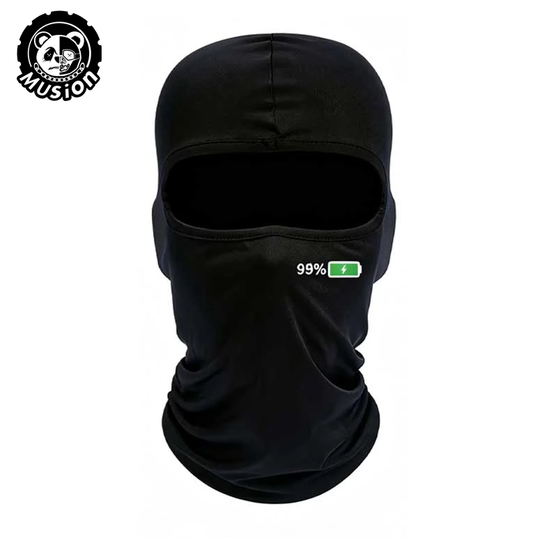 Musion Pin Cấp Balaclava Mặt nạ thoáng khí Full Head Neck Cover Chống tia cực tím Xe máy Đi xe đạp Mặt nạ trượt tuyết cho thể thao ngoài trời