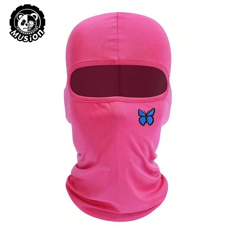 Musion Ninja Balaclava Full Face Head Quấn Mũ Bảo Hiểm Lót Họa Tiết Bướm Chống Nắng Chống Tia UV Thoáng Khí