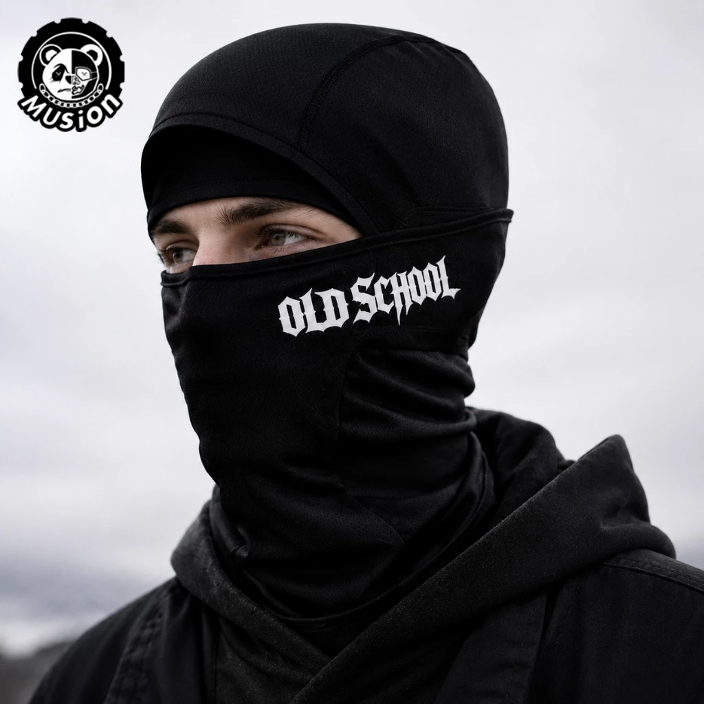 Musion Old School Balaclava Mặt nạ thoáng khí Full Head Neck Cover Chống tia cực tím Xe máy Đi xe đạp Mặt nạ trượt tuyết cho thể thao ngoài trời