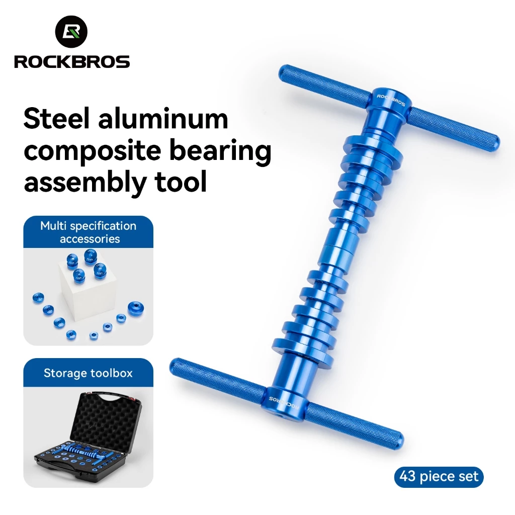 ROCKBROS Xe Đạp Hỗn Hợp Vòng Bi Công Cụ Lắp Ráp 18 Cặp Hợp Kim Nhôm Thép Bấm Khối BB86 BB30 BB92 MTB Xe Đạp Đường Bộ Phụ Kiện