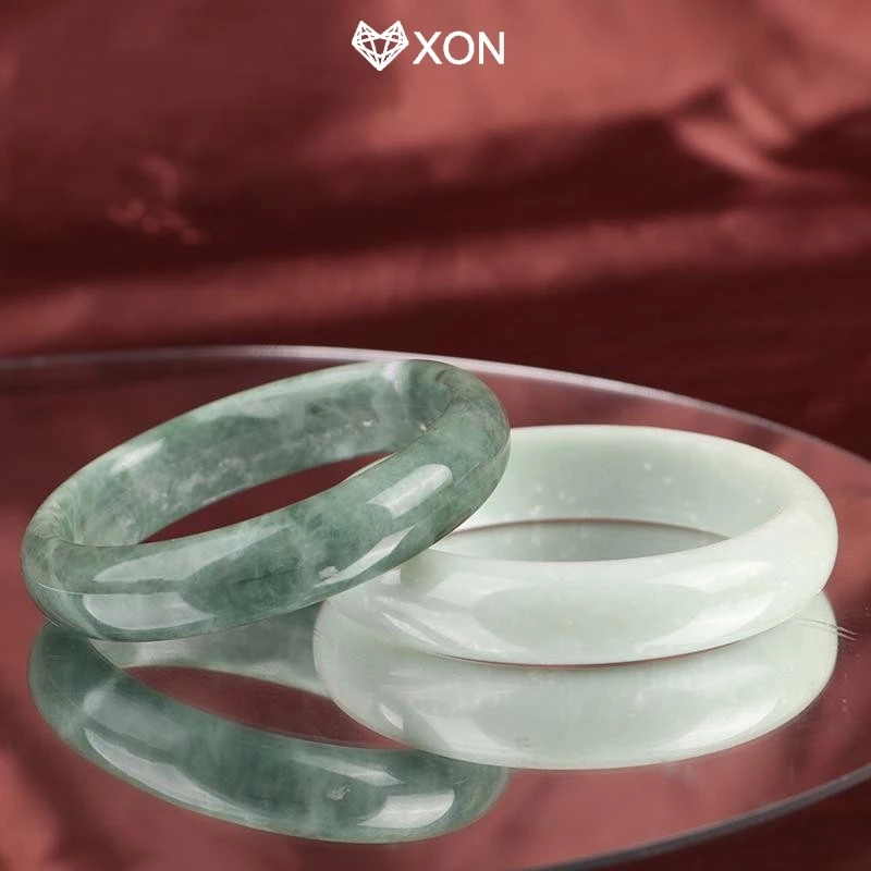 [XON] Vòng tay ngọc bích xanh quyến rũ Phụ kiện trang sức tinh tế Quà tặng cho nữ [VN]