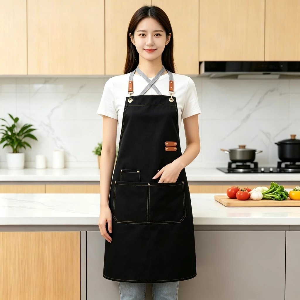 Tạp dề vải dày không thấm nước Tạp dề làm việc bền bỉ cho cà phê