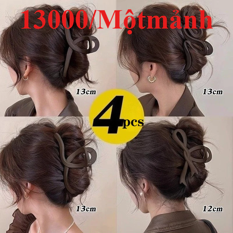 4 Cái / bộ Kẹp Tóc Nữ Lớn Hàn Quốc Kẹp Tóc Bướm Thời Trang