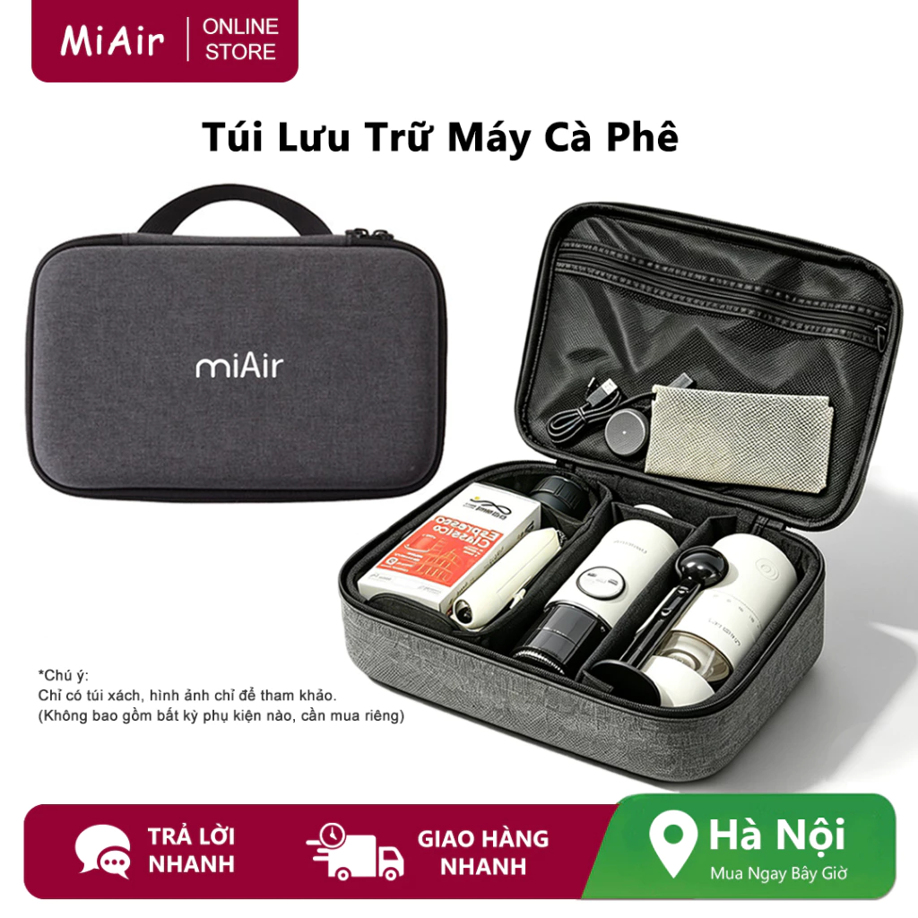 Túi đựng máy pha cà phê Miair Espresso, Túi đựng máy pha cà phê du lịch cho phụ kiện Espresso cho chuyến du lịch ngoài trời dã ngoại