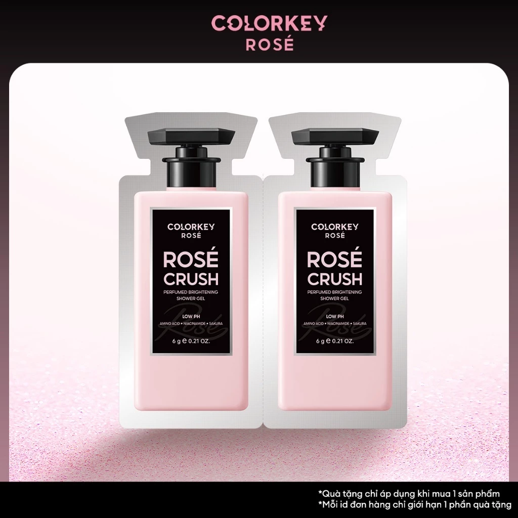 [Quà Tặng] Sữa Tắm Dưỡng Sáng Da Colorkey Rosé Crush (6g x2 Gói)