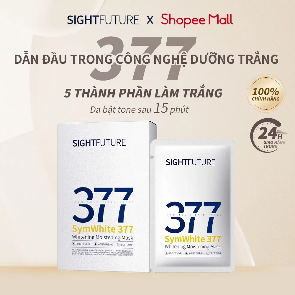 SIGHTFUTURE 377 SymWhite Mặt nạ dưỡng ẩm và làm trắng da