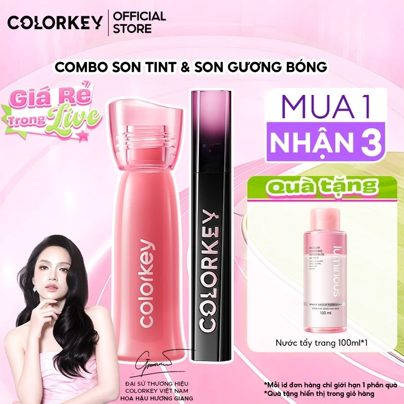 [ĐỘC QUYỀN BÁN CHẠY] Combo Son Watery Tint Lì & Son Bóng Gương Lâu Trôi 2.5g
