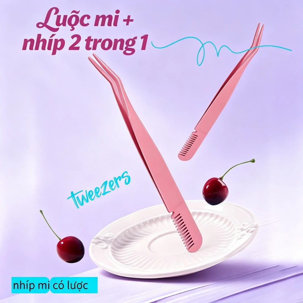Nhíp Nhíp Lông Mi Giả Có Lược 2 Hộp 1 Nhíp Đa Năng Ghép Chuyên Nghiệp Người Mới Bắt Đầu Thân Thiện