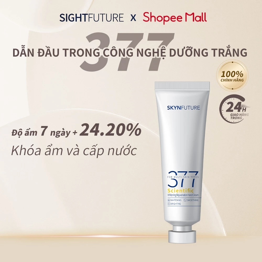 SKYNFUTURE 377 Kem dưỡng da tay dưỡng trắng và dưỡng ẩm sâu 50g