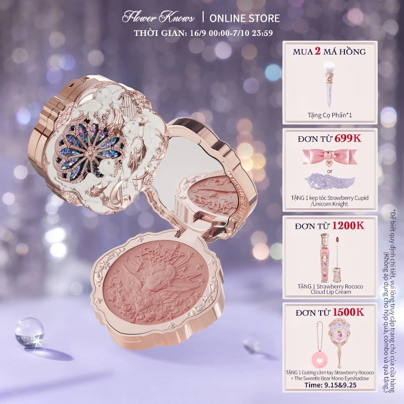Má hồng Flower Knows dạng kem hình thiên thần nhỏ 6g