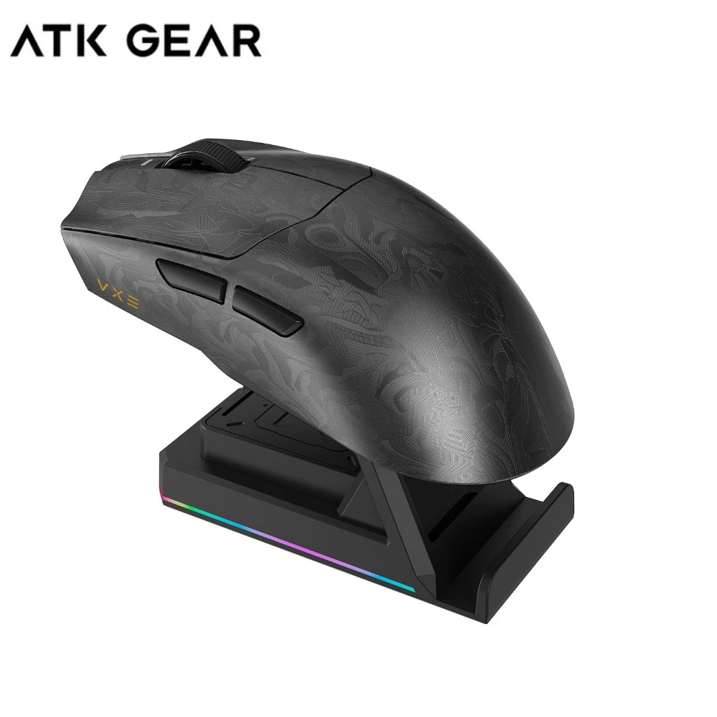 (Đế sạc miễn phí) ATKGEAR Dragonfly X3 Series Chuột không dây nhẹ Bluetooth đáng tin cậy im lặng
